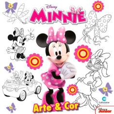 Livro Infantil Colorir Arte E Cor Minnie 27X27 36Pgs - CULTURAMA