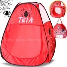 Barraca Cabana Infantil Aranha Dobrável Tenda Toca Casinha - Europio