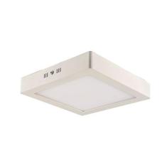 Painel de Led Blumenau Quadrado de Sobrepor 18W Bivolt, 3000K - Luz Am