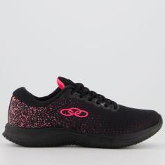 Tênis Olympikus Venus 2 Feminino Preto e Rosa, 35