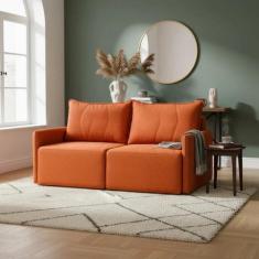 Sofá Cama Dubai Retratil e Reclinavel 3 Lugares em Linho Sofatec, Terr