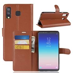 Capa para Samsung Galaxy A9 Star Carteira de Couro Flip Capa para Samsung Galaxy A9 Star Capa de Proteção de Telefone Capa com Design Simplificado