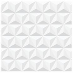 Papel De Parede Adesivo Gesso 3D Branco Vinílico 300X52Cm - Lcg Eletro