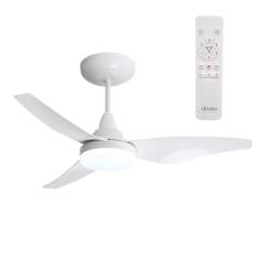 Ventilador de Teto Aliseu Mestre Branco Bivolt com Controle Remoto