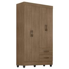 Guarda Roupa Solteiro Lite 4 Portas e 2 Gavetas - Móveis Leão