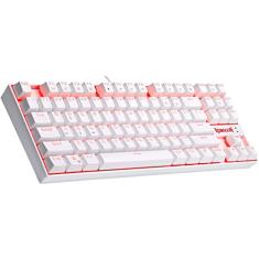 Redragon TECLADO MECANICO KUMARA K552W-2 SINGLE COLOR BRANCO/AZUL, UNICO