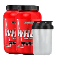 Combo 2 Nutri Whey Isolado Concentrado Protein + 2 Coqueteleira - Integralmedica-Unissex
