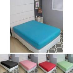 Lençol Avulso Queen Malha 100% Algodão Liso Com Elástico - Cozzilar, a