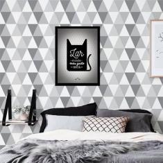 Quadro Decorativo Lar é Onde Meu Gato Está 45x34cm - Quadros On-line, 