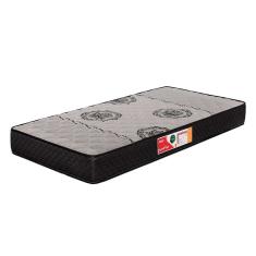 Colchão Solteiro Jade Espuma D45 (20x88x188) Cinza e Preto