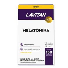 Suplemento Alimentar Lavitan Melatonina Sabor Maracujá 150 Comprimidos Mastigáveis