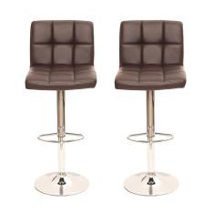 Kit 2 Banquetas Giratórias Gomos Marrom Marrom-café