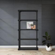 Estante Modular 5 Prateleiras Cube Eco Preto