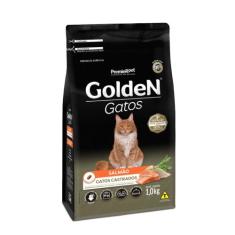 Ração Golden Gatos Castrados Salmão, 1kg