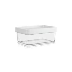 Pote Clear Mini Coza 7,9 x 11,7 x 5 cm 200 ml Branco