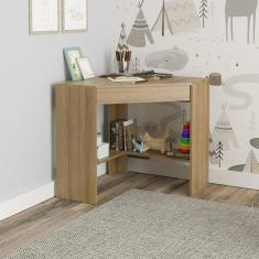Mesa de Estudos Infantil 76,5x76,5x74,5cm Atlantis Amendoa