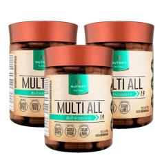 Kit 3 Suplemento Multivitamínico Multi All Nutrify 60 Cáps