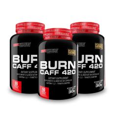 Kit 3x Pré treino Burn Caff 60 Cáps - Bodybuilders-Unissex