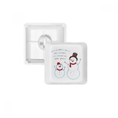 Feliz Natal boneco de neve azul céu teclado mecânico PBT kit de atualização para jogos
