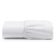 Lençol Unique Avulso de Baixo Solteiro com Elástico Micro Percal 400 Fios - Branco