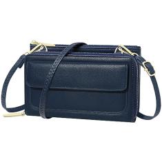 KUKOO Pequena bolsa transversal feminina para celular, carteira, mini bolsas de ombro com compartimentos para cartões