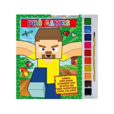 Livro - Pró-Games Livro para Pintar com Aquarela