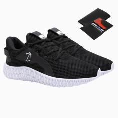 Tênis Masculino Academia Esporte Dia a Dia + Carteira-Masculino