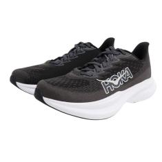 HOKA Tênis masculino Mach 6, Preto/branco, 39