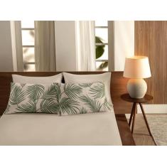 Jogo de Lençol Casal King Malha 3pc 100% Algodão - Sul Brasil, Bege