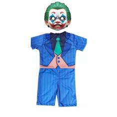 Fantasia Roupa Infantil Coringa com Máscara Realista E.V.A - SGB MODAS