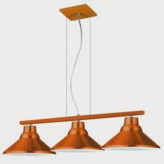 Pendente Cone Triplo 26cm 6033 Pantoja & Carmona Cobre