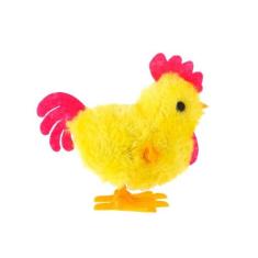 Brinquedo KIT com 10 Pintinhos Amarelinho Brinquedo de Pelúcia a Corda