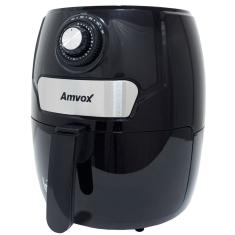 Fritadeira AirFryer Sem Óleo 4,5 Litros 110V Panela Elétrica 1400W Timer Preta Amvox Arf 1245 127V