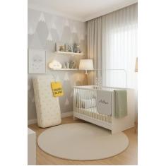 Berço 3 em 1 com Colchão Incluso Multimóveis MP0527GC, Branco