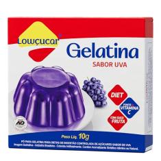 Lowcucar Gelatina Zero Uva 10G