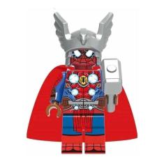 Boneco Blocos De Montar Homem Aranha Spider Thor Multiverso