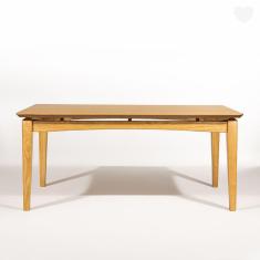 Mesa em Madeira Maciça Retangular 180x100 Cm Tampo Laminado Mel RMI