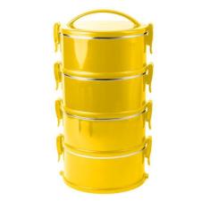 Marmita termoprática amarela conjunto 4 unidades - NORB