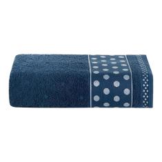 Toalha De Banho Petit Poá Avulsa - Marinho
