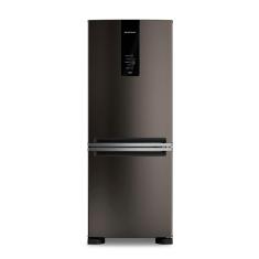 Geladeira Brastemp 447 Litros Frost Free Inverse com Smart Flow e Fresh Box Black Inox BRE57FE