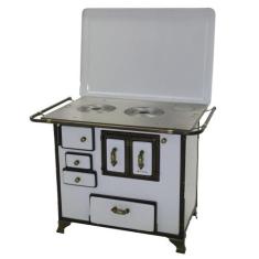 Fogão a Lenha Barroco Gabinete Venâncio 03 Branco