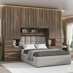 Guarda-roupa de Casal com espaço para cama Box Padrão 1223S San Remo -