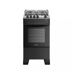 Fogão 4 Bocas Atlas Mônaco Top Acendimento Automático, Preto, Bivolt