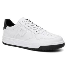 Tênis Masculino 04 Sapato Material Sintético Estiloso nas Cores Branco