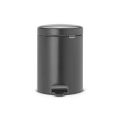 Lixeira Em Aço 5 Litros New Icon Brabantia Preta