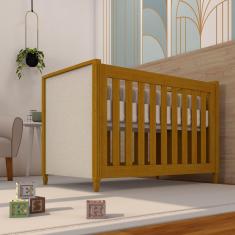 Berço Tudor Estofado Timber Mel