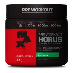 PRé TREINO HORUS 300G SABOR LIMãO YUZU MAX TITANIUM 