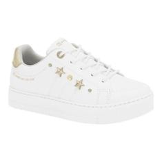 Tênis Ramarim 2493126 Cadarço Flatform Anabela Sola Alta  Feminino-Feminino