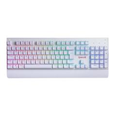 Teclado Mecânico Gamer Redragon Kala Branco Rgb Switch Red