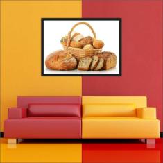 Quadro Decorativo Padaria Cafeteria Pães Bolos Gourmet Decorações Com 